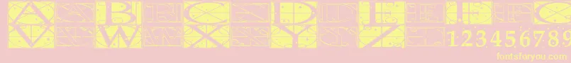 TimePundits Font – Yellow Fonts on Pink Background