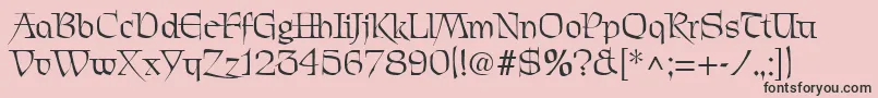 PatrickRegular Font – Black Fonts on Pink Background