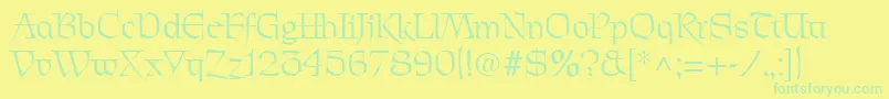 PatrickRegular Font – Green Fonts on Yellow Background
