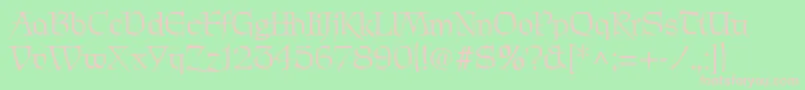 PatrickRegular Font – Pink Fonts on Green Background
