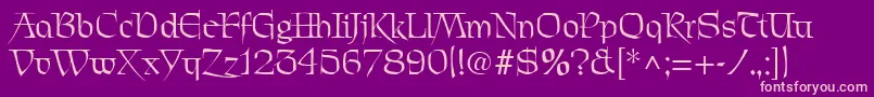 PatrickRegular Font – Pink Fonts on Purple Background