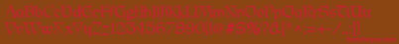PatrickRegular Font – Red Fonts on Brown Background