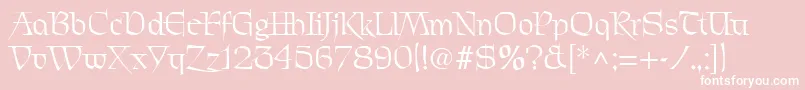 PatrickRegular Font – White Fonts on Pink Background