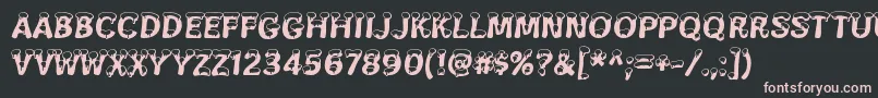 SnowaSnow Font – Pink Fonts on Black Background