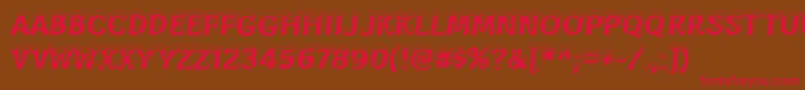 SnowaSnow Font – Red Fonts on Brown Background