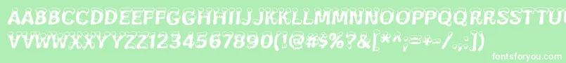 SnowaSnow Font – White Fonts on Green Background