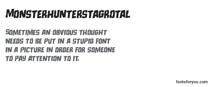 Обзор шрифта Monsterhunterstagrotal