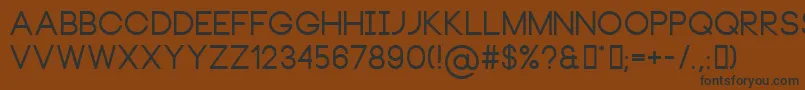 Шрифт NeouBold – чёрные шрифты на коричневом фоне