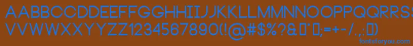 Подробнее о шрифте NeouBold Шрифт NeouBold – синие шрифты на коричневом фоне