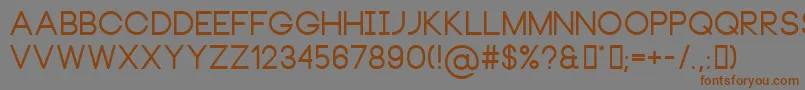 Подробнее о шрифте NeouBold Шрифт NeouBold – коричневые шрифты на сером фоне