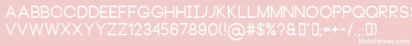 NeouBold Font – White Fonts on Pink Background
