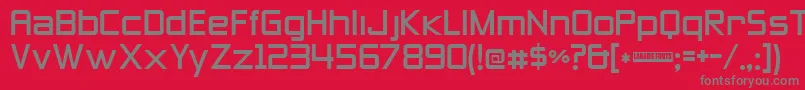 Zeroesthree Font – Gray Fonts on Red Background