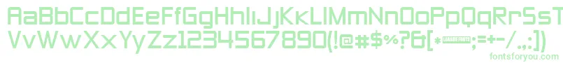 Zeroesthree Font – Green Fonts on White Background