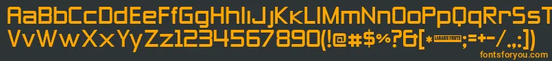 Zeroesthree Font – Orange Fonts on Black Background