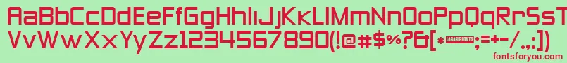 Zeroesthree Font – Red Fonts on Green Background