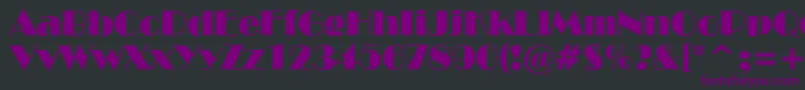 NewYorkDeco Font – Purple Fonts on Black Background