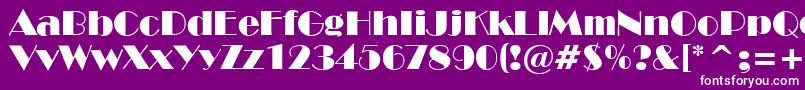 NewYorkDeco Font – White Fonts on Purple Background