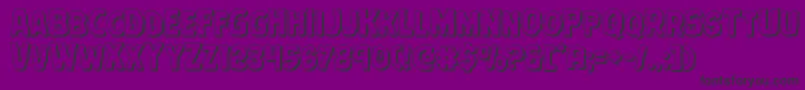 Terrorbabble3D Font – Black Fonts on Purple Background