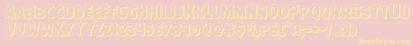 Terrorbabble3D Font – Yellow Fonts on Pink Background