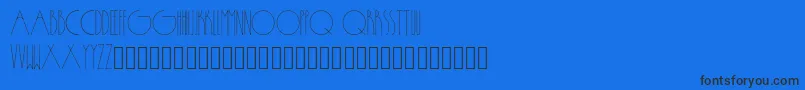 Passion Font – Black Fonts on Blue Background