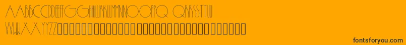 フォントPassion – 黒い文字のオレンジの背景