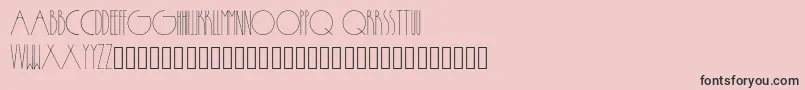 フォントPassion – ピンクの背景に黒い文字
