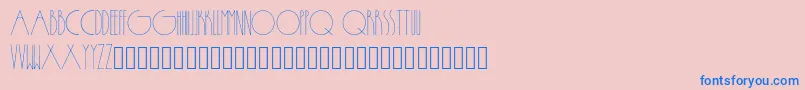 フォントPassion – ピンクの背景に青い文字