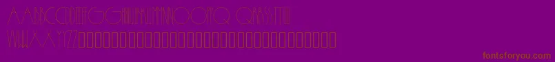 フォントPassion – 紫色の背景に茶色のフォント
