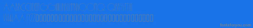 フォントPassion – 青い背景に灰色の文字