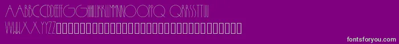 フォントPassion – 紫の背景に緑のフォント