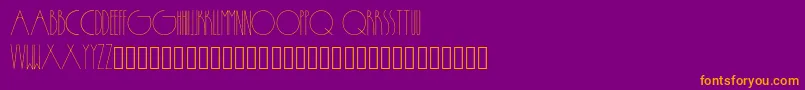 Passion-fontti – oranssit fontit violetilla taustalla