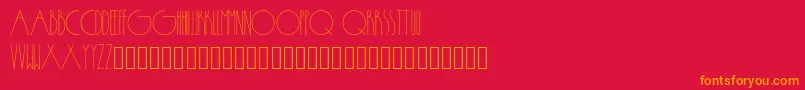 Passion Font – Orange Fonts on Red Background