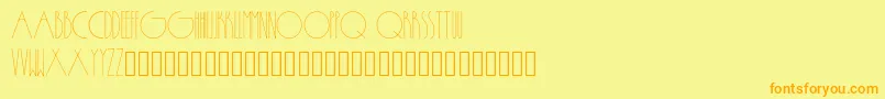 Passion-fontti – oranssit fontit keltaisella taustalla