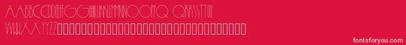 Passion-fontti – vaaleanpunaiset fontit punaisella taustalla