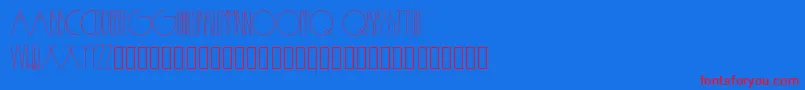 Passion Font – Red Fonts on Blue Background