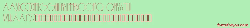 フォントPassion – 赤い文字の緑の背景