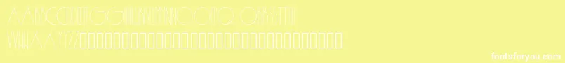 フォントPassion – 黄色い背景に白い文字