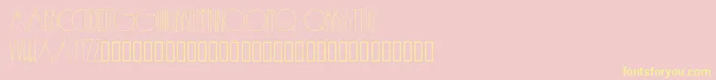 Passion-fontti – keltaiset fontit vaaleanpunaisella taustalla