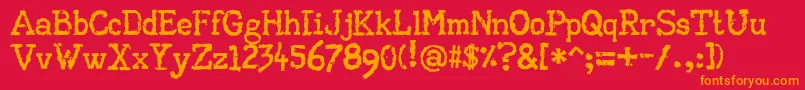 More about AaTypewriter Font AaTypewriter Font – Orange Fonts on Red Background