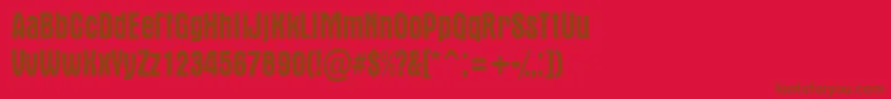 AAlternanr Font – Brown Fonts on Red Background