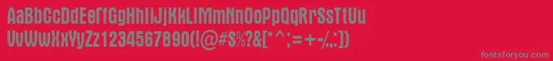 AAlternanr Font – Gray Fonts on Red Background