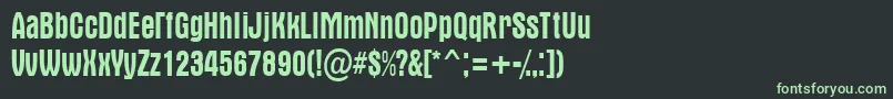 Lisätietoja AAlternanr-fontista AAlternanr-fontti – vihreät fontit mustalla taustalla