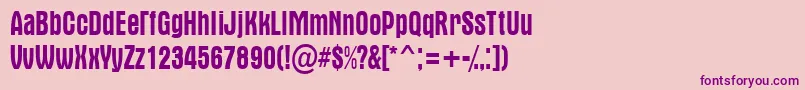 AAlternanr Font – Purple Fonts on Pink Background