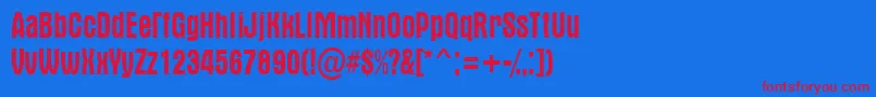 AAlternanr Font – Red Fonts on Blue Background