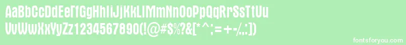 AAlternanr Font – White Fonts on Green Background