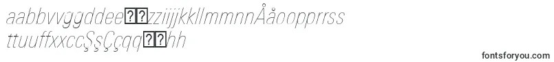 UniversNextProUltralightCondensedItalic Font – Uzbek Fonts