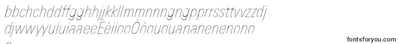 UniversNextProUltralightCondensedItalic Font – Creole Fonts