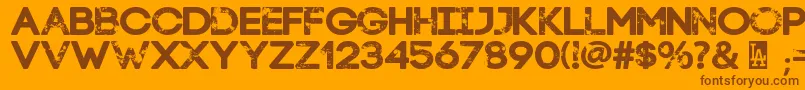 More about LaStreetKids Font LaStreetKids Font – Brown Fonts on Orange Background