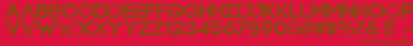 fuente LaStreetKids – Fuentes Marrones Sobre Fondo Rojo