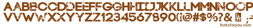 LaStreetKids Font – Brown Fonts on White Background